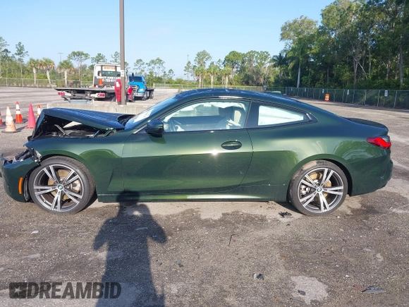 2021 BMW 4 Series 430i with VIN WBA53AP07MCG68388, listed as a IAAI auction lot 42198914 with 14,024 mi miles and . Bid and sale history available at DreamBid. Image 14.