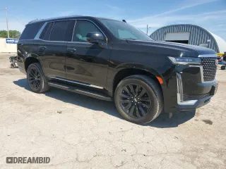 2023 Cadillac Escalade 4WD Premium Luxury with VIN 1GYS4BKL7PR487889, listed as a Copart auction lot 59027264 with 10,755 mi miles and Salvage Title. Bid and sale history available at carsss.com. Image 4.
