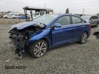 2021 Hyundai Accent Limited with VIN 3KPC34A67ME152725, listed as a Copart auction lot 74799464 with 24,519 mi miles and Salvage Title. Bid and sale history available at carsss.com. Image 1.
