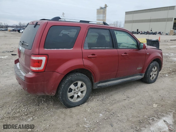 2008 Ford Escape Limited with VIN 1FMCU04118KA83115, listed as a Copart auction lot 45021635 with 191,564 mi miles and Salvage Title. Bid and sale history available at carsss.com. Image 3.