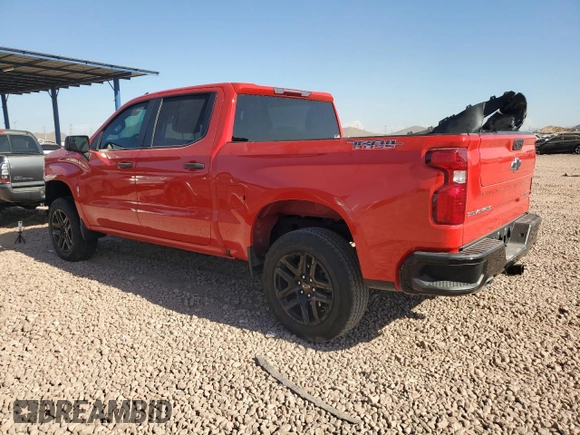 2022 Chevrolet Silverado 1500 Custom Trail Boss with VIN 3GCPDCED7NG668476, listed as a Copart auction lot 82044464 with 29,025 mi miles and Salvage Title. Bid and sale history available at DreamBid. Image 2.