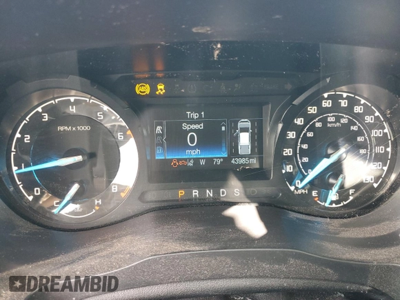 2021 Ford Ranger XL with VIN 1FTER4FH0MLD82079, listed as a Copart auction lot 56927685 with 43,985 mi miles and Salvage title. Bid and sale history available at DreamBid. Image 9.