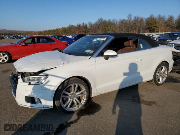 2018 Audi A3 2.0T Premium with VIN WAU78LFF7J1010246, listed as a Copart auction lot 84117344 with 48,042 mi miles and Non Repairable. Bid and sale history available at carsss.com. Image 1.