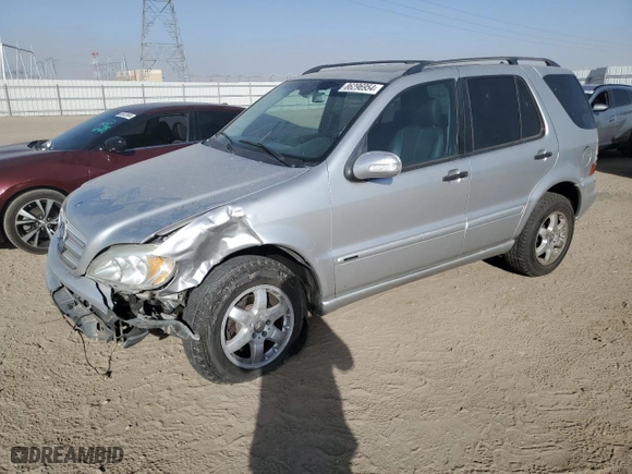 2003 Mercedes-Benz M-Class 3.7L with VIN 4JGAB57E53A430341, listed as a Copart auction lot 86296954 with 0 mi miles and Salvage Title. Bid and sale history available at carsss.com. Image 1.