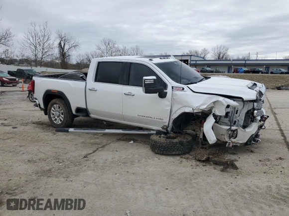 2021 GMC Sierra 3500HD Denali z VIN 1GT49WEY2MF223992, wystawiony jako Copart lot #44362795 z przebiegiem 105 489 mil mil oraz Szkoda całkowita • Salvage title. Historia ofert i sprzedaży dostępna na DreamBid. Obrazek 4.