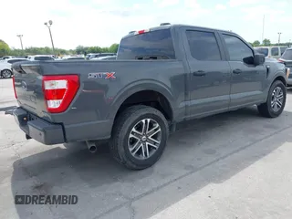 2021 Ford F-150 XL with VIN 1FTEW1CP3MFA80786, listed as a IAAI auction lot 42061952 with 32,071 mi miles. Bid and sale history available at carsss.com. Image 4.