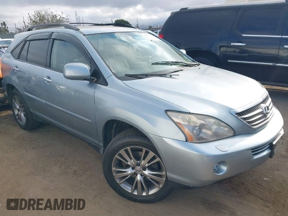 2008 Lexus RX 400h with VIN JTJGW31U882006173, listed as a IAAI auction lot 40350712 with 225,533 mi miles and . Bid and sale history available at DreamBid. Image 1.