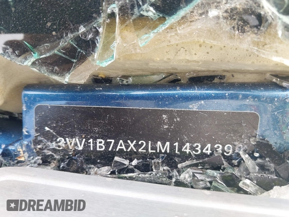 2020 Volkswagen Tiguan S с VIN 3VV1B7AX2LM143439, выставлен на аукционе IAAI как лот 42366409 с пробегом Не указан миль и . История ставок и продаж доступна на DreamBid. Изображение 9.