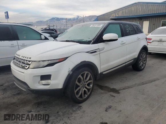 2013 Land Rover Range Rover Evoque Prestige Premium with VIN SALVV2BG0DH840292, listed as a Copart auction lot 86451504 with 167,788 mi miles and Salvage Title. Bid and sale history available at carsss.com. Image 1.
