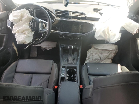 2022 Audi Q3 S line Premium Plus with VIN WA1EECF33N1143143, listed as a Copart auction lot 62233115 with Not provided miles and Salvage title. Bid and sale history available at DreamBid. Image 8.