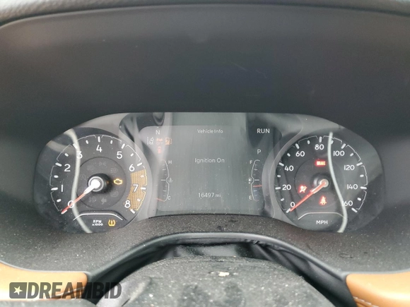 2023 Jeep Compass Limited with VIN 3C4NJDCN0PT531701, listed as a Copart auction lot 44122455 with 16,497 mi miles and Salvage Title. Bid and sale history available at carsss.com. Image 9.