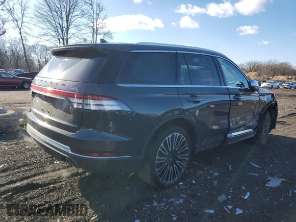 2020 Lincoln Aviator Black Label with VIN 5LM5J9XC7LGL08777, listed as a Copart auction lot 84043844 with 77,962 mi miles and Salvage title. Bid and sale history available at DreamBid. Image 3.