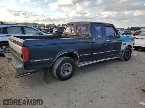1993 Ford F-150 with VIN 1FTEX15N1PKA67197, listed as a Copart auction lot 82417944 with 0 mi miles and Salvage Title. Bid and sale history available at carsss.com. Image 3.