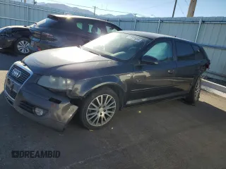 2008 Audi A3 with VIN WAUNF78PX8A179763, listed as a Copart auction lot 77011614 with 194,358 mi miles and Salvage Title. Bid and sale history available at carsss.com. Image 1.