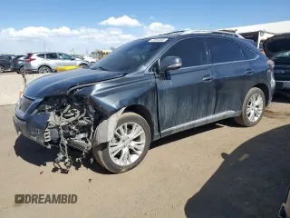 2010 Lexus RX 450h with VIN JTJBC1BA3A2407289, listed as a Copart auction lot 47584585 with 101,310 mi miles and Salvage Title. Bid and sale history available at DreamBid. Image 1.