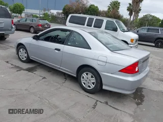 2005 Honda Civic Cpe VP with VIN 1HGEM21105L058145, listed as a IAAI auction lot 42137371 with 207,361 mi miles. Bid and sale history available at carsss.com. Image 3.
