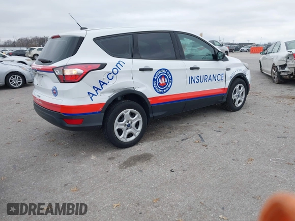 2018 Ford Escape S with VIN 1FMCU0F7XJUC89920, listed as a IAAI auction lot 38639745 with 48,608 mi miles and . Bid and sale history available at DreamBid. Image 4.