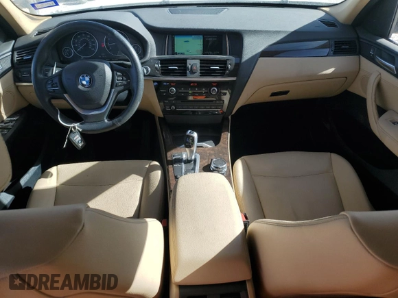 2016 BMW X3 sDrive28i with VIN 5UXWZ7C52G0T43353, listed as a Copart auction lot 88943345 with 98,696 mi miles and Salvage Title. Bid and sale history available at DreamBid. Image 8.