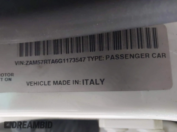 2016 Maserati Ghibli S Q4 с VIN ZAM57RTA6G1173547, выставлен на аукционе IAAI как лот 41823427 с пробегом 70 506 миль миль и . История ставок и продаж доступна на DreamBid. Изображение 9.