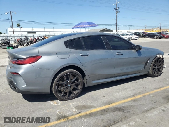 2024 BMW 8 Series 840i with VIN WBAGV2C08RCP97713, listed as a Copart auction lot 57355405 with 14,802 mi miles and Salvage title. Bid and sale history available at DreamBid. Image 3.