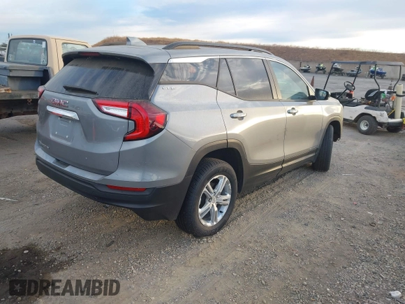 2023 GMC Terrain SLE with VIN 3GKALMEG0PL271974, listed as a IAAI auction lot 40727813 with 15,993 mi miles. Bid and sale history available at carsss.com. Image 4.