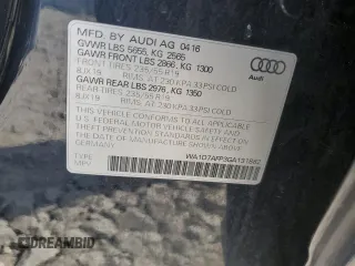 2016 Audi Q5 Premium Plus with VIN WA1D7AFP3GA131882, listed as a Copart auction lot 56459575 with 120,806 mi miles and Non repairable. Bid and sale history available at DreamBid. Image 13.