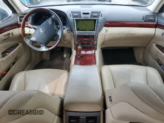 2008 Lexus LS 460 with VIN JTHBL46F485064011, listed as a Copart auction lot 48799195 with 198,182 mi miles and Salvage Title. Bid and sale history available at carsss.com. Image 8.