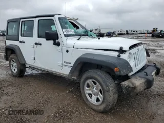 2018 Jeep Wrangler JK Unlimited Sport RHD with VIN 1C4BJWKG5JL853254, listed as a Copart auction lot 43206015 with 133,878 mi miles and Salvage Title. Bid and sale history available at carsss.com. Image 4.
