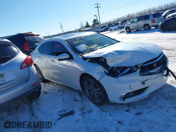 2019 Acura TLX w/Advance Pkg with VIN 19UUB3F89KA003858, listed as a IAAI auction lot 41271443 with 81,978 mi miles. Bid and sale history available at carsss.com. Image 13.