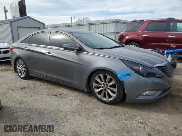 2013 Hyundai Sonata Limited with VIN 5NPEC4AC9DH577602, listed as a Copart auction lot 50443295 with 155,868 mi miles and Clean Title. Bid and sale history available at DreamBid. Image 4.