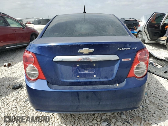 2014 Chevrolet Sonic LT with VIN 1G1JC5SB3E4141502, listed as a Copart auction lot 47993125 with Not Provided miles and Salvage Title. Bid and sale history available at DreamBid. Image 6.