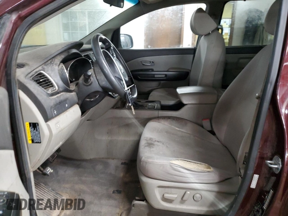 2016 Kia Sedona LX with VIN KNDMB5C14G6099412, listed as a Copart auction lot 43959415 with 157,262 mi miles and Salvage Title. Bid and sale history available at DreamBid. Image 7.