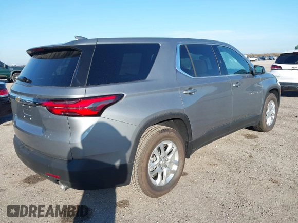2023 Chevrolet Traverse LS with VIN 1GNERFKW9PJ230373, listed as a IAAI auction lot 40983290 with Not provided miles and . Bid and sale history available at DreamBid. Image 4.