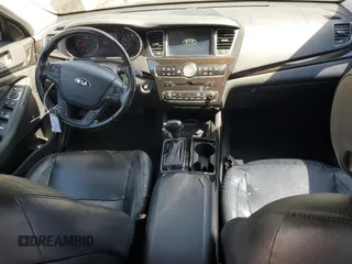 2014 Kia Cadenza Premium with VIN KNALN4D79E5129357, listed as a Copart auction lot 63249684 with 96,664 mi miles and Salvage Title. Bid and sale history available at carsss.com. Image 8.
