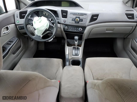 2012 Honda Civic Sdn LX with VIN 19XFB2F52CE084059, listed as a Copart auction lot 49536375 with 0 mi miles and Salvage Title. Bid and sale history available at carsss.com. Image 8.