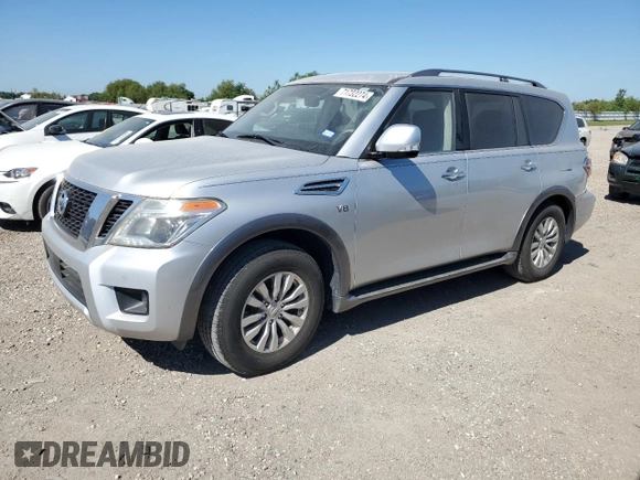 2017 Nissan Armada SL with VIN JN8AY2ND1H9008480, listed as a Copart auction lot 71732274 with 163,144 mi miles and Salvage Title. Bid and sale history available at carsss.com. Image 1.
