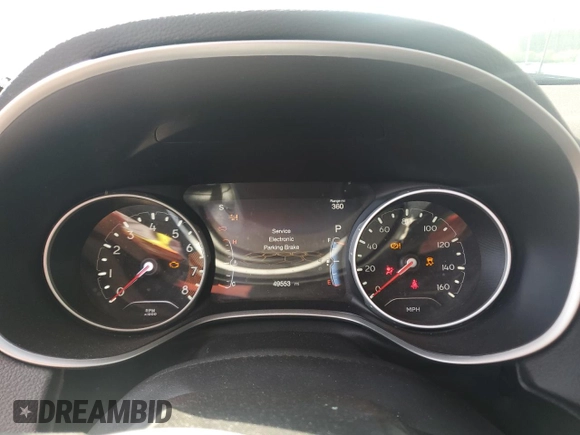 2021 Jeep Compass Limited with VIN 3C4NJDCB1MT579130, listed as a Copart auction lot 57854655 with 49,553 mi miles and Salvage title. Bid and sale history available at DreamBid. Image 9.