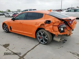2019 Kia Stinger GT with VIN KNAE35LC9K6070562, listed as a Copart auction lot 51612275 with 75,785 mi miles and Salvage Title. Bid and sale history available at DreamBid. Image 3.