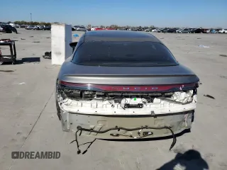 2022 Lucid Air Grand Touring with VIN 50EA1GBA9NA004285, listed as a Copart auction lot 82369014 with 27,451 mi miles and Salvage Title. Bid and sale history available at carsss.com. Image 6.