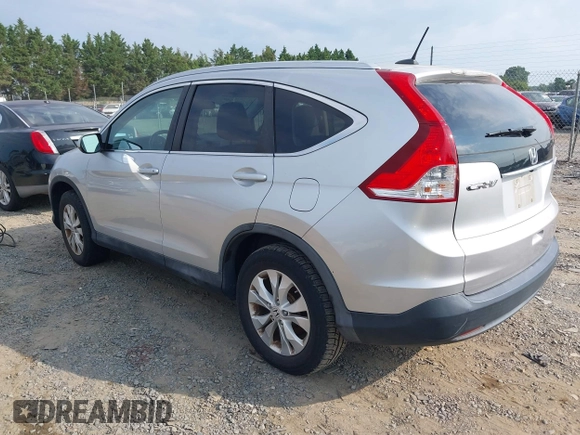2013 Honda CR-V EX-L with VIN 2HKRM4H74DH628155, listed as a IAAI auction lot 42881796 with 208,334 mi miles and . Bid and sale history available at DreamBid. Image 3.