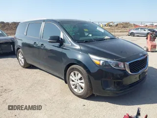 2016 Kia Sedona LX with VIN KNDMB5C14G6213280, listed as a IAAI auction lot 41778226 with 85,533 mi miles. Bid and sale history available at carsss.com. Image 1.
