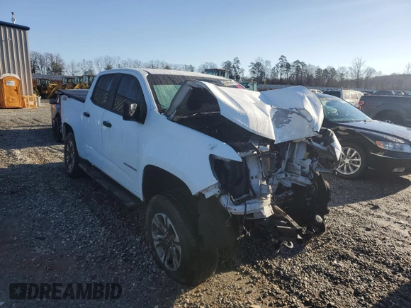 2021 Chevrolet Colorado 2WD Z71 with VIN 1GCGSDEN8M1298995, listed as a Copart auction lot 43465845 with Not provided miles and Salvage title. Bid and sale history available at DreamBid. Image 4.