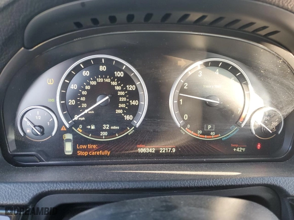 2012 BMW 5 Series Gran Turismo 550i xDrive with VIN WBASP4C5XCC341957, listed as a Copart auction lot 88172615 with 106,342 mi miles and Salvage Title. Bid and sale history available at carsss.com. Image 9.