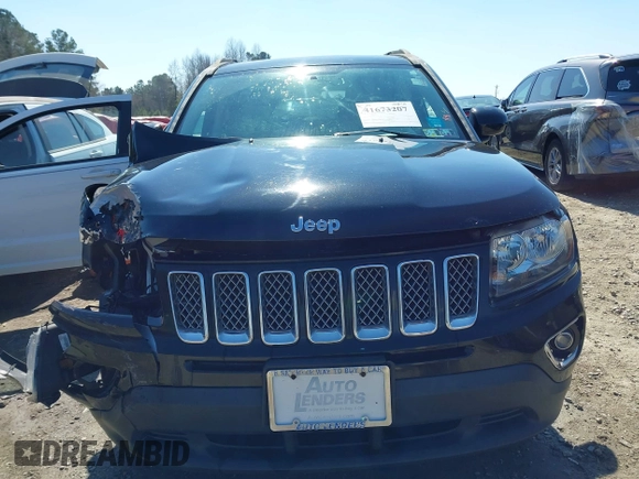 2017 Jeep Compass High Altitude with VIN 1C4NJDEB9HD108724, listed as a IAAI auction lot 41673207 with 87,884 mi miles and . Bid and sale history available at carsss.com. Image 12.