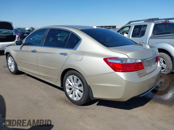 2014 Honda Accord EX-L with VIN 1HGCR2F89EA238038, listed as a IAAI auction lot 42111345 with 97,112 mi miles and . Bid and sale history available at carsss.com. Image 3.