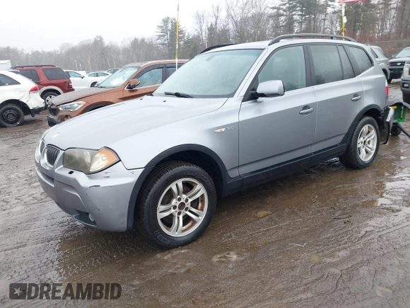2006 BMW X3 3.0i with VIN WBXPA93446WG76347, listed as a IAAI auction lot 41649511 with 137,316 mi miles and . Bid and sale history available at DreamBid. Image 2.