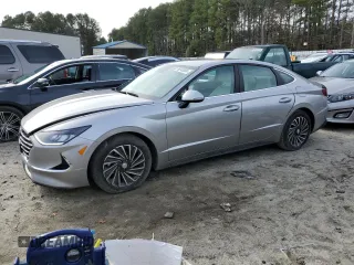 2021 Hyundai Sonata Hybrid SEL with VIN KMHL34JJ9MA024151, listed as a Copart auction lot 86343034 with 73,746 mi miles and Salvage Title. Bid and sale history available at carsss.com. Image 1.