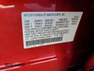 2022 Acura MDX with VIN 5J8YE1H38NL008041, listed as a Copart auction lot 81429754 with 40,810 mi miles and Salvage Title. Bid and sale history available at carsss.com. Image 14.
