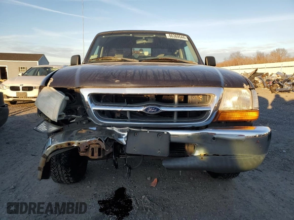 1999 Ford Ranger XL with VIN 1FTYR10V9XPB40222, listed as a Copart auction lot 86369544 with 123,656 mi miles and Clean Title. Bid and sale history available at carsss.com. Image 5.