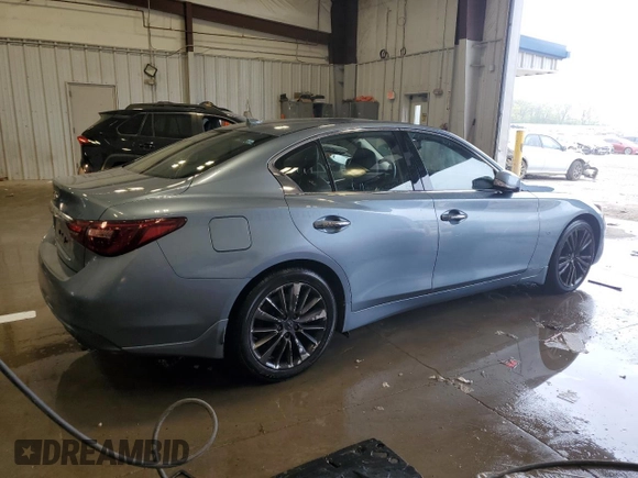 2019 Infiniti Q50 Luxe с VIN JN1EV7AR5KM553643, выставлен на аукционе Copart как лот 56404945 с пробегом 28 815 миль миль и Списание • Salvage title. История ставок и продаж доступна на DreamBid. Изображение 3.